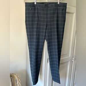 Banana Republic women’s Plaid Pants - Navy and Forest